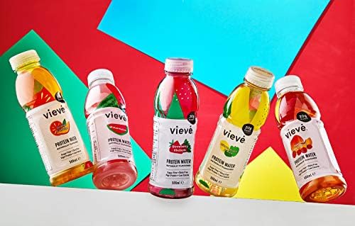 Vieve Protein Water 6x500ml - Orange & Mango | 20g Protein, Sugar Free, Fat Free & Dairy Free | A Ready to Drink Alternative to Protein Powders & Shakes | 6 Pack