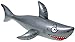 One 40" Long Vinyl Inflatable Shark