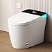 Vipbear Smart Toilet with Heated Seat & Auto Flush, Tankless Toilets for Bathroom Modern One Piece Toilet Standard Comfort Height Toilet with Slow Close, Night Light, Water-Saving Siphon Dual Flush