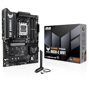 ASUS TUF Gaming B850-E WiFi – Placa Base AMD B850 ATX, 8+2+1 DrMOS, DDR5, PCIe 5.0, Ranuras M.2, Wi-Fi 6E, 2,5Gb Ethernet, DisplayPort, HDMI, USB Tipo-C, BIOS Flashback, Aura Sync