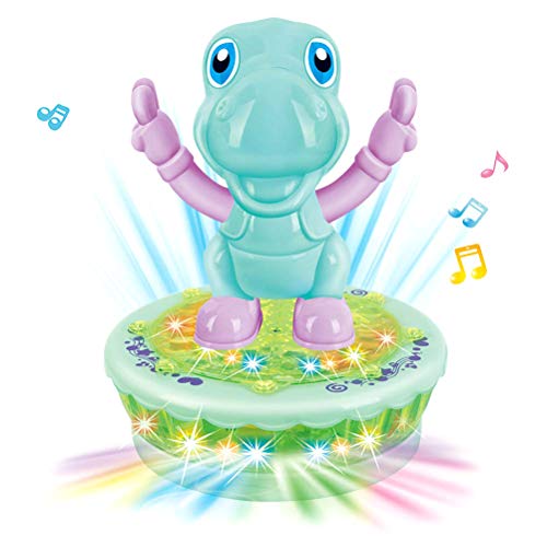 Preisvergleich Produktbild Creamon Baby-Cartoon-Dinosaurier-Projektionss... Baby-Cartoon-Dinosaurier-Projektionss... Elektrische Sound- und Lichtmusik-Projektionsdrehspielzeugau...