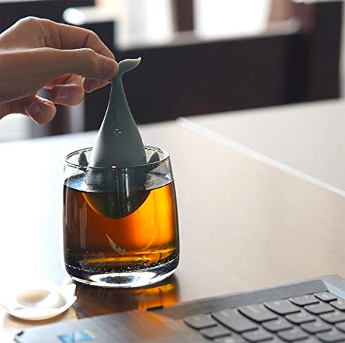 Cute Animal Silicone Tea Infuser-Ideal Gift For Tea Lovers-Whale Elephant Squirrel Dolphin Dinosaur Funny Tea Strainer Steeper #TOP3