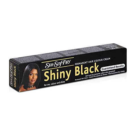 Sta Sof Fro Permanent Hair Colour Cream Tube, Shiny Black, Pack of 2 Cover
