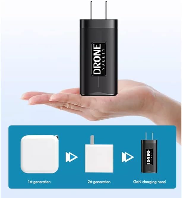 65W 3-Port Home Charger Kit - PD 3.0 PPS/QC 3.0 - Drone Valley Gear