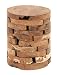 Deco 79 Taburete de Madera de Teca, 14 x 18 Pulgadas
