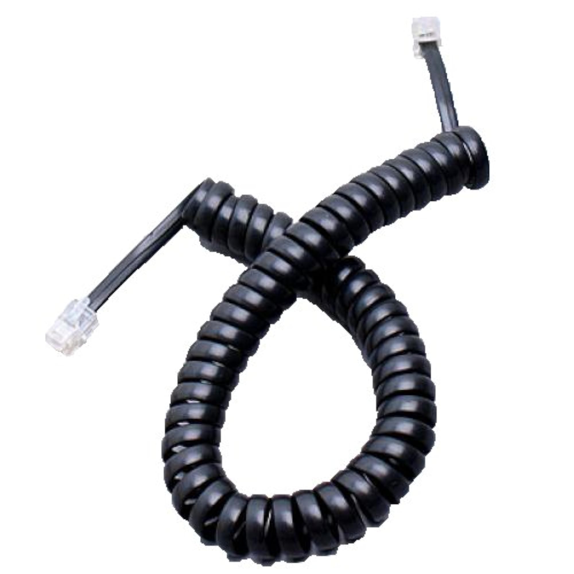 10 Pieces Telephone Extension Coil Cable RJ11