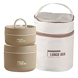 PLLYPE 420ML+620ML ThermobehäLter Für Essen, Thermo Lunchbox Mit Griff Tasche...