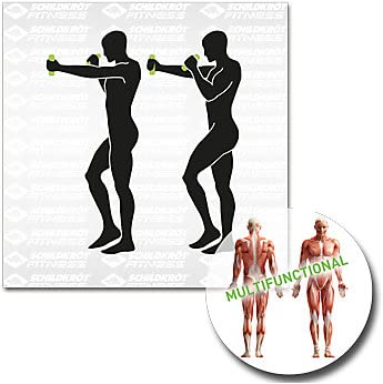 Schildkröt Soft Hantel Set, 2 x 1,0 kg, Schwarz-Anthrazit, in Tragetasche, 960009