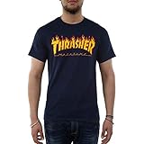 Ropa CAMISA THRASHER MAGAZINE FLAME AZUL - S, azul