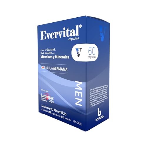 Vitamínicos, Evervital Men Suplemento Alimenticio 60 Cápsulas
