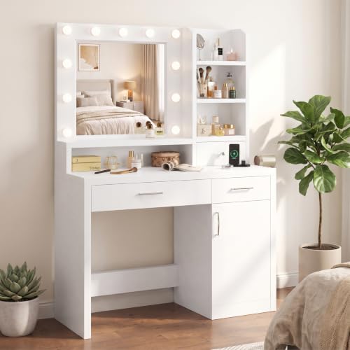 DUMOS LED Makeup Vanity Desk