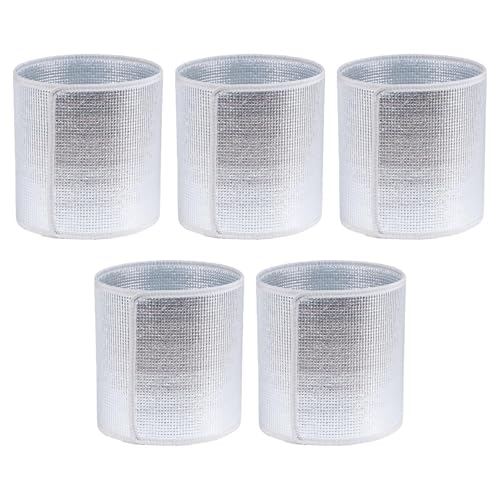 Coperture per vasi da fiori per l'inverno, antigelo isolato copertura invernale, 5 x pellicola di alluminio ispessita copertura per vasi da fiori a prova di freddo, protezione antigelo per piante da