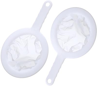 2 Pezzi Setaccio Fine Con Manico, Colino Da Cucina A Maglia