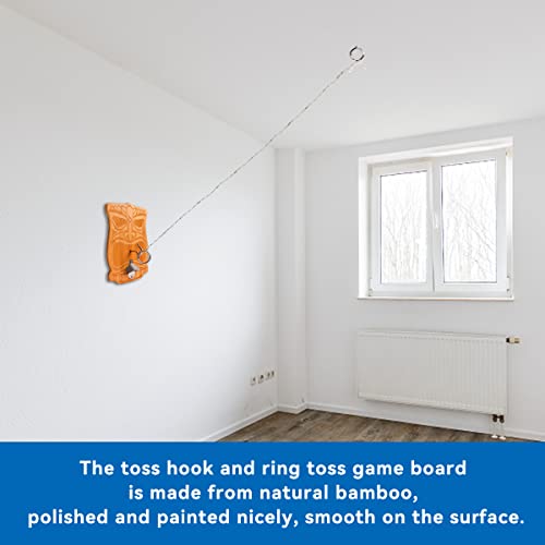 image for GSE Games & Sports Expert Hook and Ring Toss Game for Adults, Wall Mou