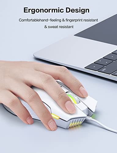 Phnixgam Wired Gaming Mouse, Ergonomic Rgb Computer Mouse With Rgb Backlight, Adjustable Dpi Up To 6400 thumb #2