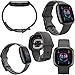 Fitbit Sense 2 Advanced Health and Fitness Smart Watch (Grey/Graphite) with Manage Stress, ECG, SpO2, GPS, 2 Sizes Bands, Bundle with Charger Dock, Wall Adapter, 2 Screen Protectors & PremGear Cloth
