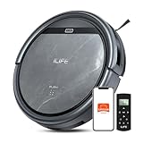 ILIFE V5s Max Robot Vacuum, 4000Pa Max Suction Power, 2.4G WiFi/App/Alexa/Remote Control, Self-Charging Robotic Vacuum Cleaner, for Hard Floors Carpets and Pet Hair