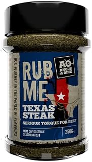 Angus & Oink | Texas Steak Rub | Beef Steak, BBQ, Jerky or Brisket Seasoning | Authentic Big Texas Flavour | 200g
