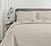 Chezmoi Collection Austin 3-Piece Oversized Bedspread Coverlet Set (King, Ivory)