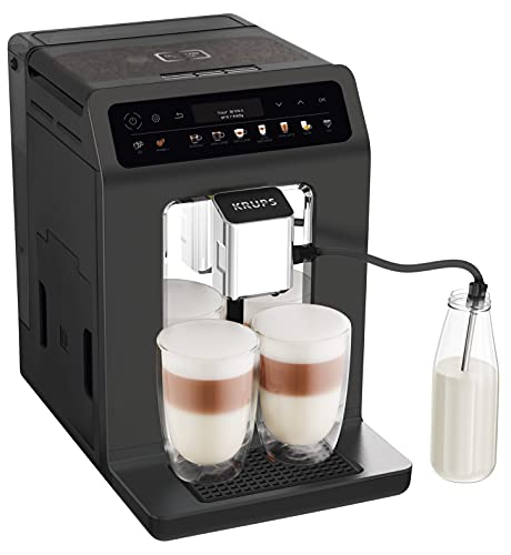 Krups EA895N Kaffeevollautomat Evidence One | One-Touch-Cappuccino | Doppel-Tassen-Funktion | 12 Getränkespezialitäten… – Bild 3