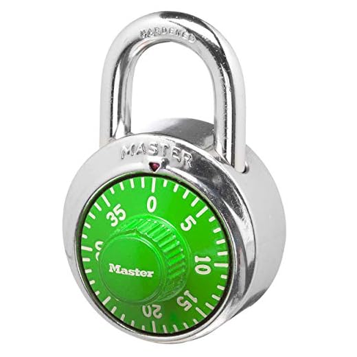 Master Lock 1505D Locker Lock Combination Padlock, 1 Pack, Colors may vary