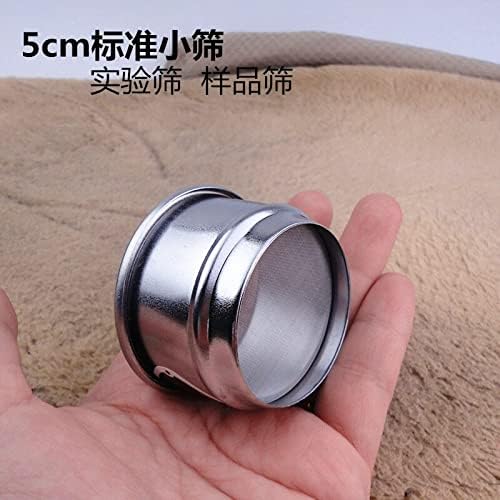1pc 304 Stainless Steel Lab Test Sieve 5cm 10-600 Mesh | Standard Micro Sieve Frame Chroming Sampling Screen for Lab Use(30 mesh(0.6mm))