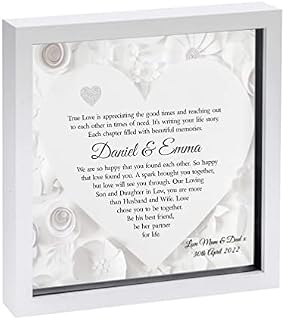 Son and Daughter in Law Poem Print. Your Wedding Day. 8" x 8" Personalised details required.
