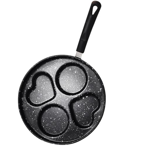 FIXOSHEE Poêle à Déjeuner Antiadhésive Multifonctionnelle avec Rainures Multiples pour Œufs et Pancakes Poêle Pratique pour Cuisson Facile