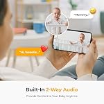Arenti B2, 360° View Baby Camera for Pet/Nanny, 2.4g WiFi Only, Temperature Sensor, Sound & Motion Detection, 2 Way Audio, Night Vision, Works with Arenti Screen2-No Light