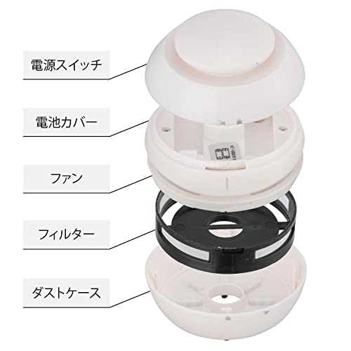 オーム電機 卓上そうじ機 ホワイト 卓上クリーナー ミニ掃除機 卓上掃除機 JIM-C03-W 00-5638 OHM