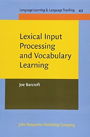 Amazon | Lexical Input Processing and Vocabulary Learning (Language ...