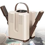 Asciugacapelli elettrico con pannello LCD digitale, temperatura costante di 48 °C e timer a 4 livelli, per scarpe, guanti e uso domestico, design portatile a 6 bracci
