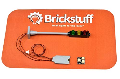Brickstuff Basic Brick-Built Traffic Light for Lego City Models - KIT17B