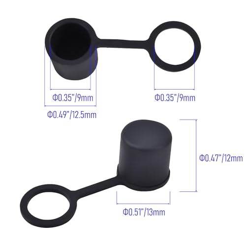 Image of 5 PCS BNC-B Port Anti-dust Plugs, Silicone Covers Caps Stoppers, Port Protector for Laptop, Phone, ID; 0.35 inch