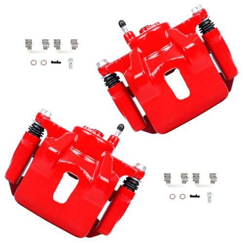 Image of cciyu 19B2698 19B2699 Front Left & Right Brake Calipers With Bracket For Pontiac For Vibe 2003-2008,For Toyota For Corolla 2003-2008,For Toyota For Matrix 2003-2008