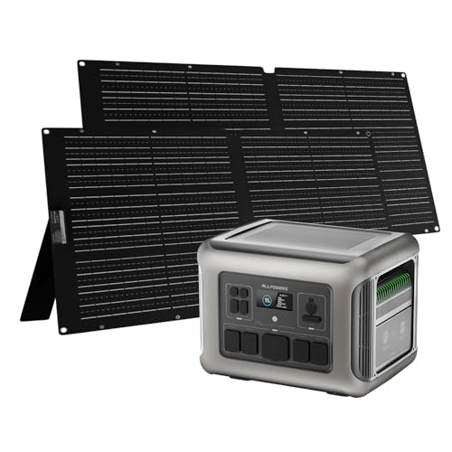 Image of ALLPOWERS R2500 V2 Portable Power Station with 2Pcs 100W Solar Panel