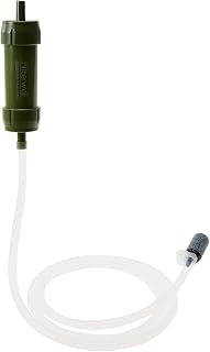 Lixada Filtro de Agua Supervivencia, Purificador de Paja, Sistema de Filtración de Agua de Paja, Purificador de Agua para Preparación de Exteriores Emergencia, Camping, Viaje, Mochilero