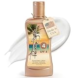Panama Jack Sunscreen Tanning Lotion - SPF 4, PABA, Paraben, Gluten & Cruelty Free, Antioxidant Moisturizing Formula, 6 FL OZ (Pack of 1)