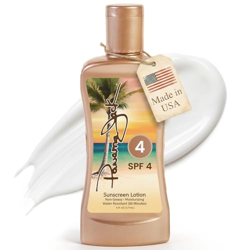 Panama Jack Sunscreen Tanning Lotion - SPF 4, PABA, Paraben, Gluten & Cruelty Free, Antioxidant...