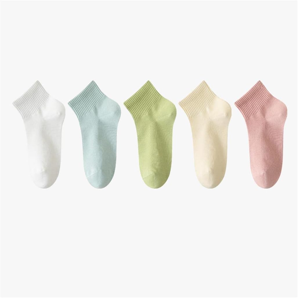Hiking Socks Socks for Women Summer Socks Womens Socks Cotton Breathable Socks Non Slip Socks 5 Pairs Walking Socks