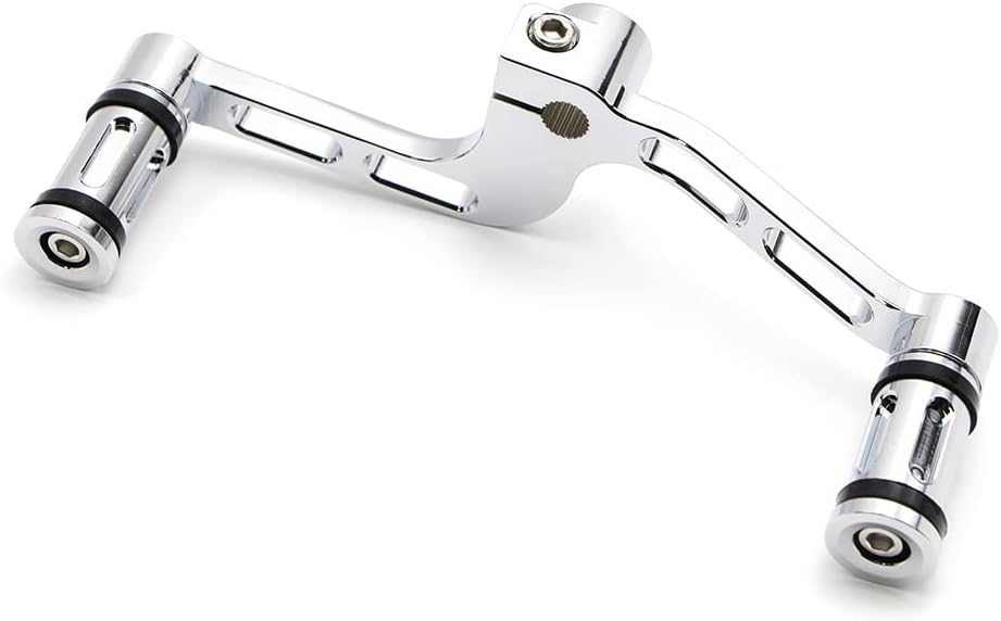 Dreamseek Motorcycle Heel Toe Gear Shift Lever + Shift Peg for Harley Sportster XL883 XL 883 1200 2004-2017 Mid-Controls Shifter Levers (Chrome)