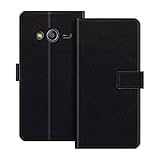 Funda para Samsung Galaxy Ace 4 Funda de piel sintética magnética premium con tarjetero y soporte para Samsung Galaxy Ace 4 LTE G313 de 4 pulgadas