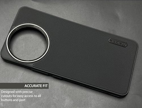 Image of NIUKIN Super Frosted Shield Pro Soft Mobile Back Case for Xiaomi Mi 14 Civi 5G| Camera Ring | Shockproof Scratchproof Cover | Black