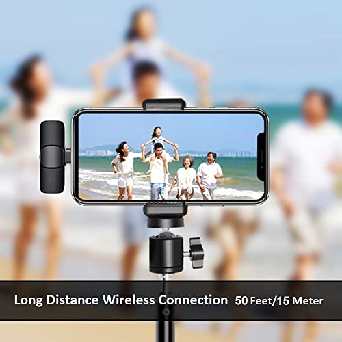 Zampam Wireless Lavalier Microphone For Iphone - (Plug And Play) Lapel Auto-Syncs Clip-On Mic For Youtubers,Facebook Live Stream,Vloggers,Interview,Tiktok,Vlogging (For Iphone) #TOP4