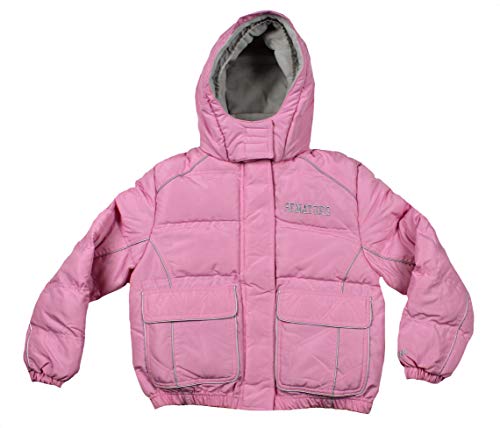 Outerstuff NHL Hockey Girl's Kids & Youth (4-16) Winter Hooded Jacket in Pink
