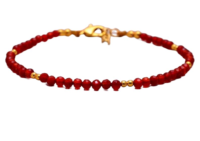 Bracelet en carnélienne pour un style bohème chic empilable