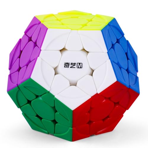 Bukefuno QY Toys Megaminx QiHeng S2 M Magnetic 3x3 Cube Stickerless Magic Dodecahedron QiHeng V2 M Magnetic 3x3x3 Pentagonal 2024 Puzzle Cube Speed
