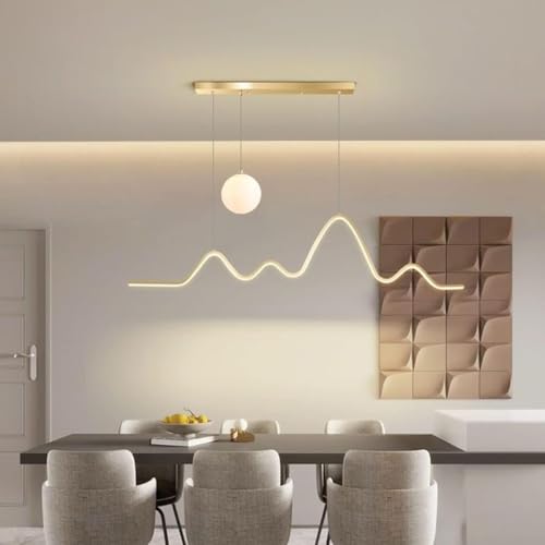 Lampe suspendue LED pour salle à manger contemporaine et lustre de salon LWX