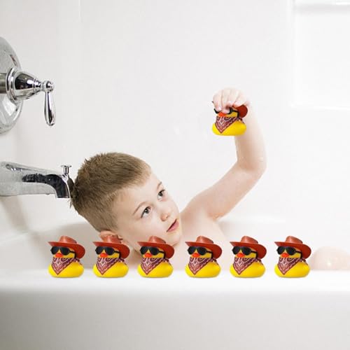 Pato de borracha cowboy para carro, pato de borracha cowboy, Flutuador engraçado do brinquedo do ban