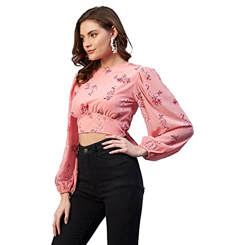 Image of Rare Women's Polyester Floral Long Sleeve Regular Fit Blouse